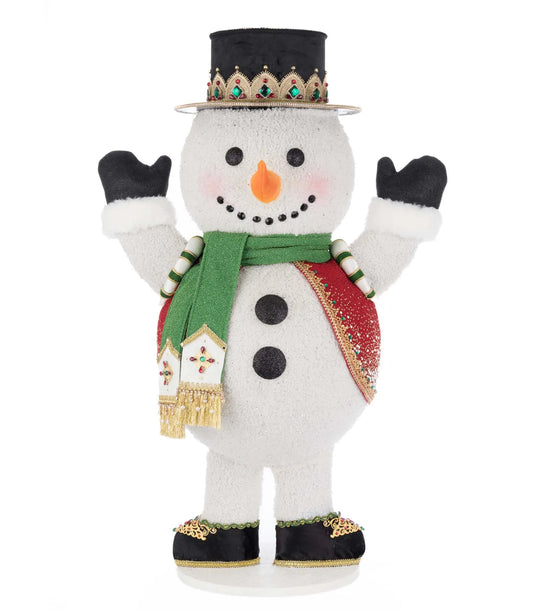 Christmas Ball Snowman Candy Container