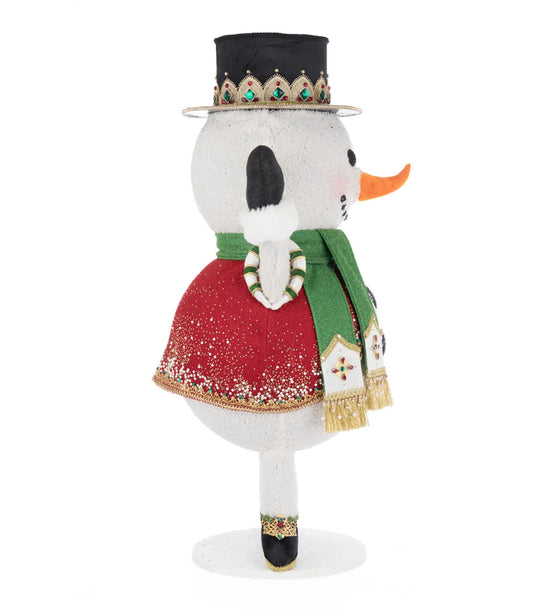 Christmas Ball Snowman Candy Container