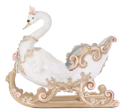Joyeux Noel Swan Sleigh