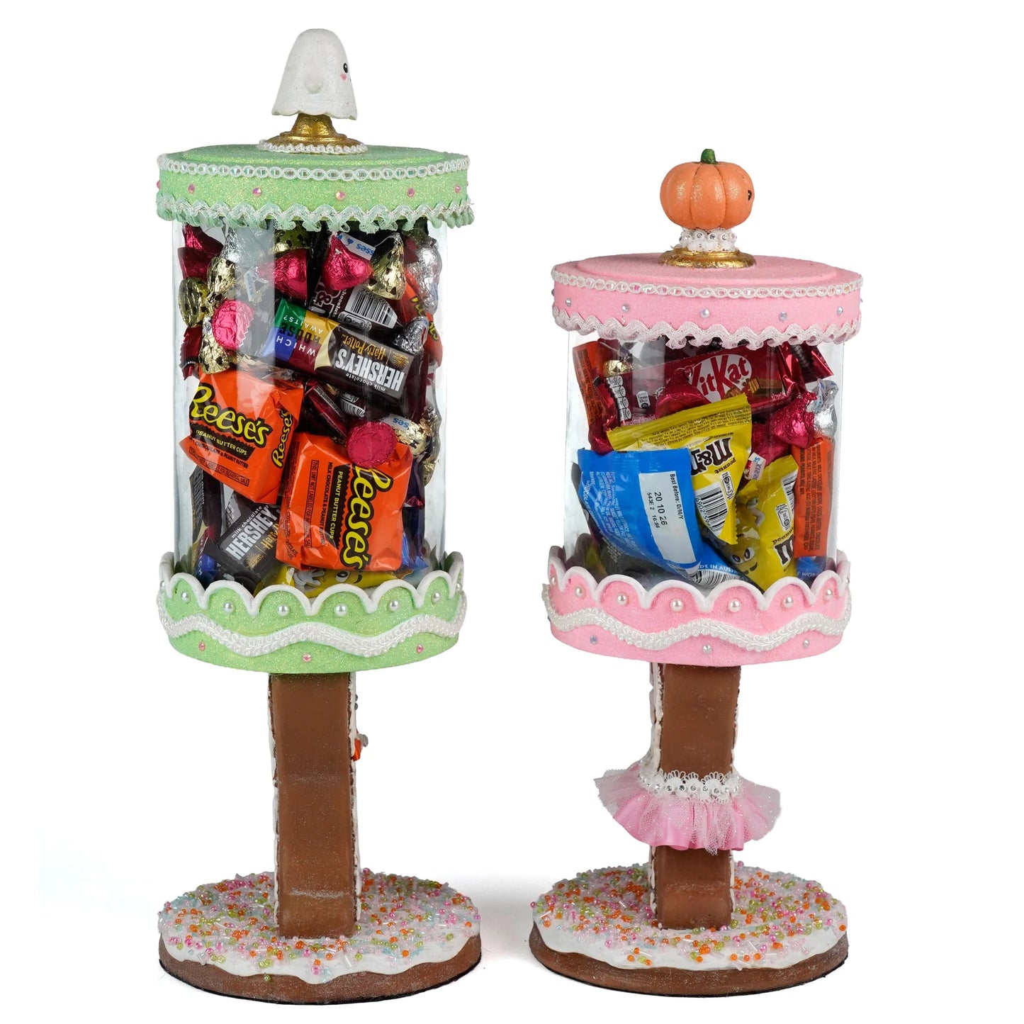 Gingerdead Jack and Jill Candy Canisters Set of 2