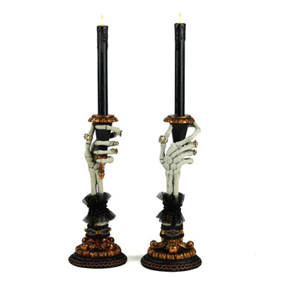 Skeleton Hand Candle Holders Set of 2