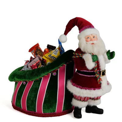 Papa Noel and Bag Candy Holder