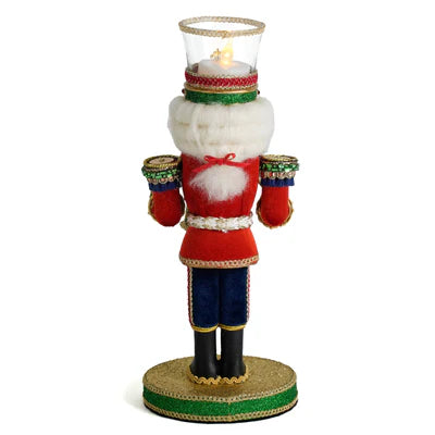 Drumming Nutcracker Votive Holder