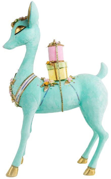 Elegant Deer with Giftbox -25 Inches, Turquoise