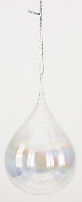 Iridescent Drop Ornament 5.5'' (Set of 12)