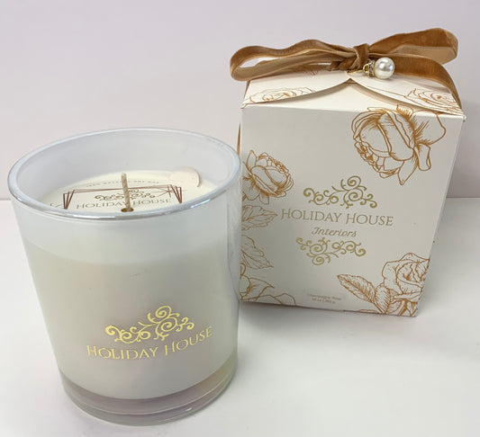 Floral Gift Boxed Candle - Champagne Rose