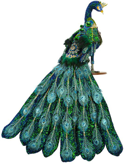 Jeweled Peacock - 57 x 28 Inches