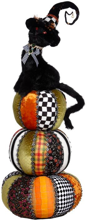 Cat on Pumpkin - 36 Inches