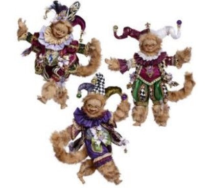 Mardi Gras Monkey Set, Sm16''