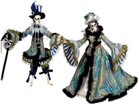 Blue Wave Skeleton, Small , Set of 2 - 18 Inches