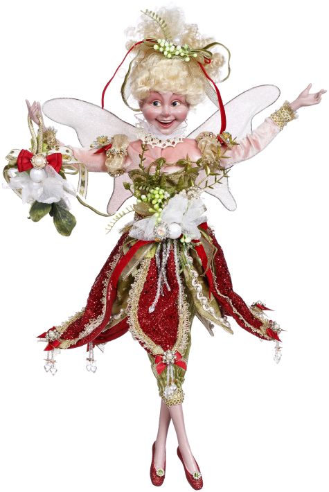 Kiss Me Under the Mistletoe Fairy, Medium - 18 Inches