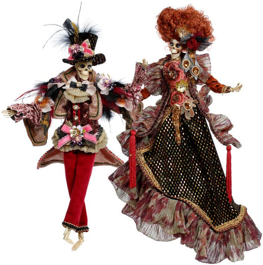 Mr and Mrs Red Carpet Skeleton, Small - 20 Inches