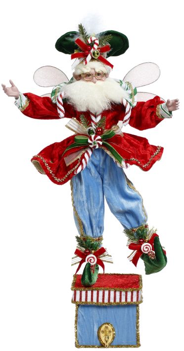 Candy Cane Fairy Stocking Holder - 21 Inches