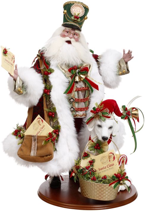 Santa's Mail Call with Dog - 26 Inches