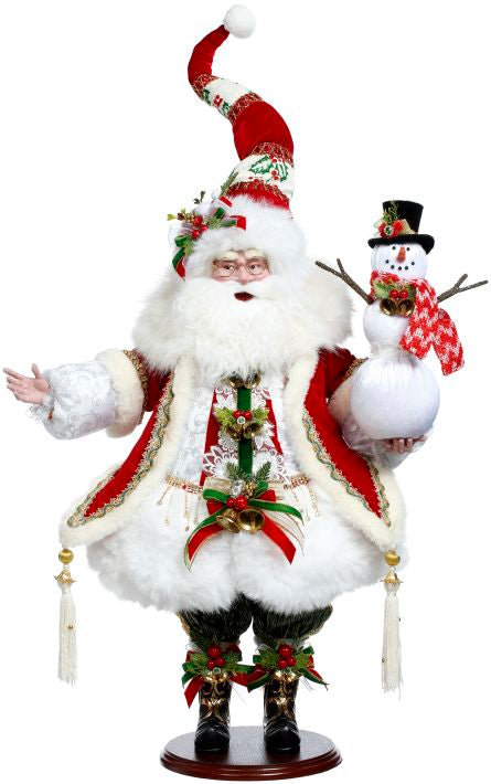 Santa Building Snowman - 25.5 Inches