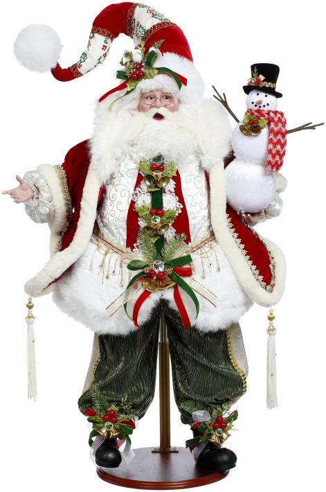 Santa Building Snowman - 36 Inches
