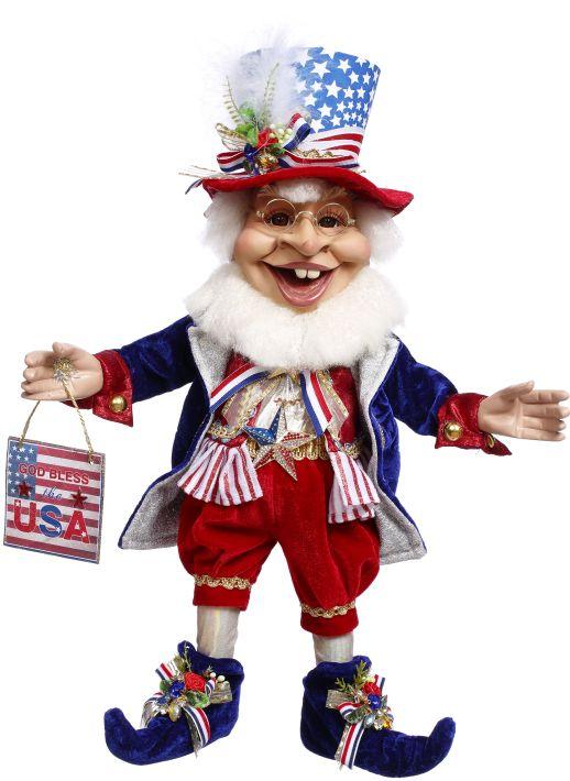 God Bless The USA Elf, Medium - 19.5 Inches