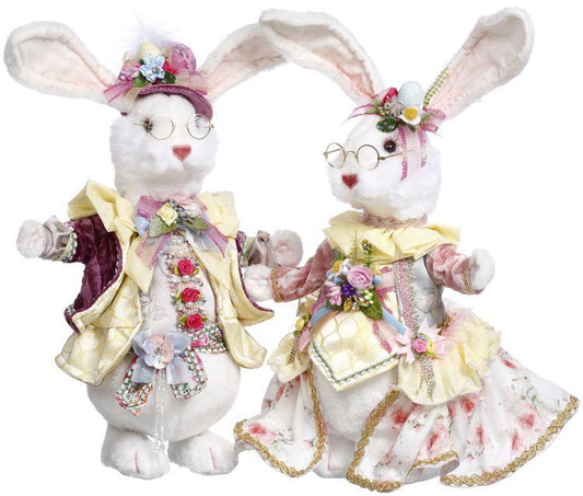 Fluffy Chubby Rabbit, Set of 2 - 15 Inches