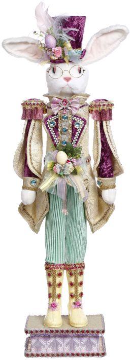 Rabbit Nutcracker Green, Medium - 36 Inches