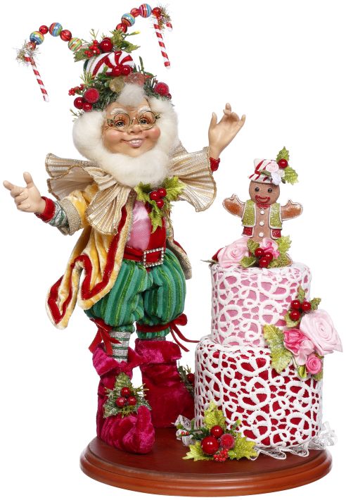 Candied Cake Elf Scene - 8 x 13 Inches