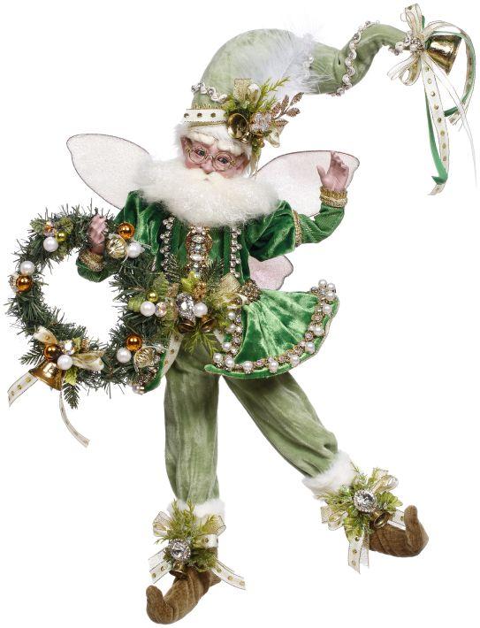 Christmas Wreath Fairy, Medium - 16 Inches