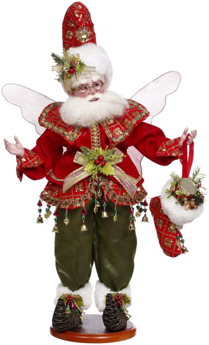 Stocking Stuffing Fairy on Base -, (Signed by Mark Roberts)