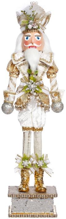 White Christmas Nutcracker, Small - 23.5 Inches