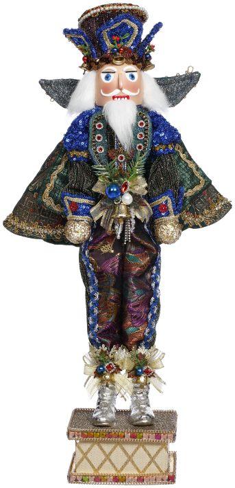 Peacock Nutcracker, Small - 23.5 Inches