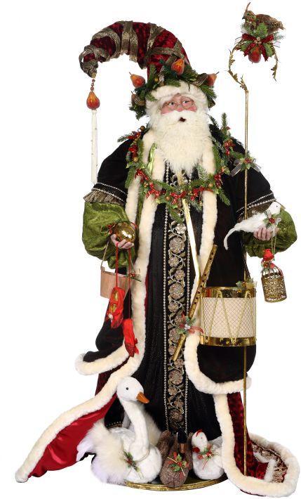 Twelve Days Of Christmas Santa - 58 Inches