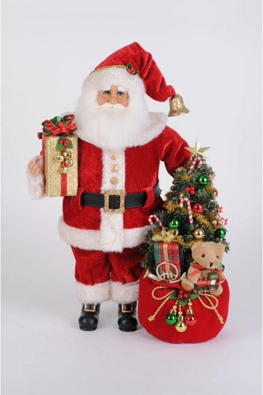 Lighted Santa Bearing Gifts