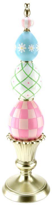 Egg Topiary Finial - 32.5 Inches (Set of 2)