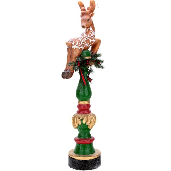 Elegant Christmas Deer Finial - 42 Inches