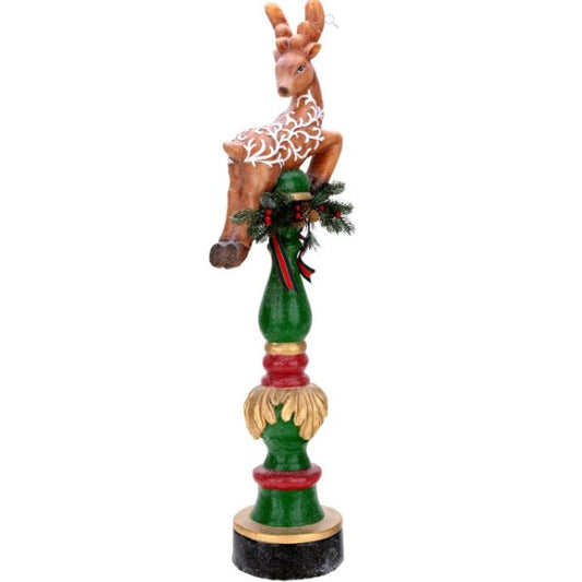 Elegant Christmas Deer Finial - 42 Inches