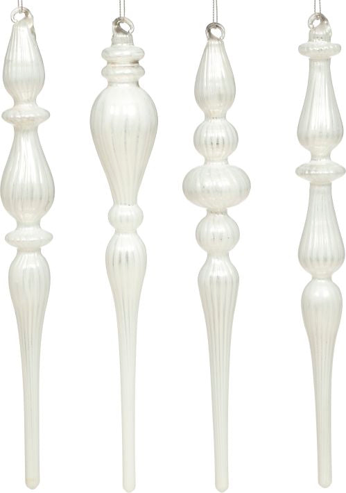 Fluted Finial Ornamentv11'', (Set of 8)