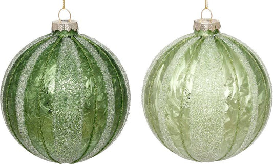 Sparkling Ball Ornament 4'', (Set of 4)