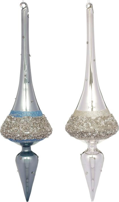 Teardrop Finial Ornament 12'' , (Set of 6)