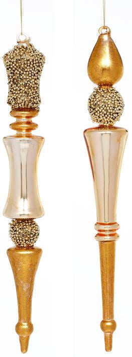 GOLDEN FINIAL ORN 13'' (Set of 6)