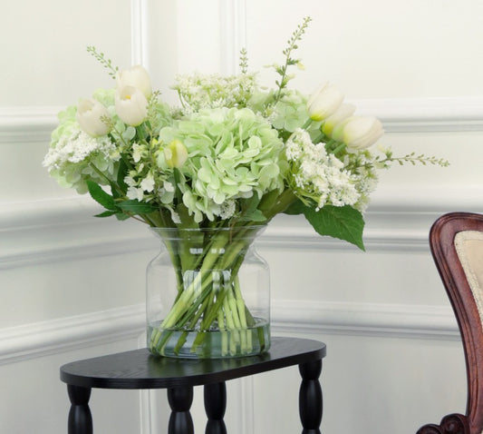 Tulip Hydrangea Jar - 14 Inches