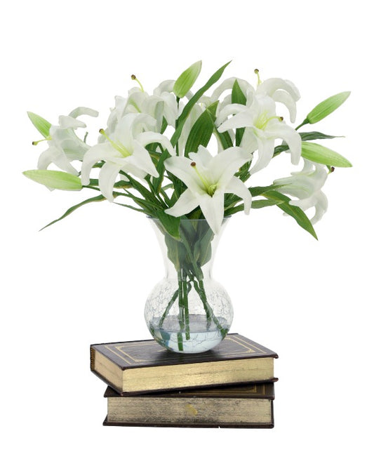 Vase of Lilies - 16 Inches