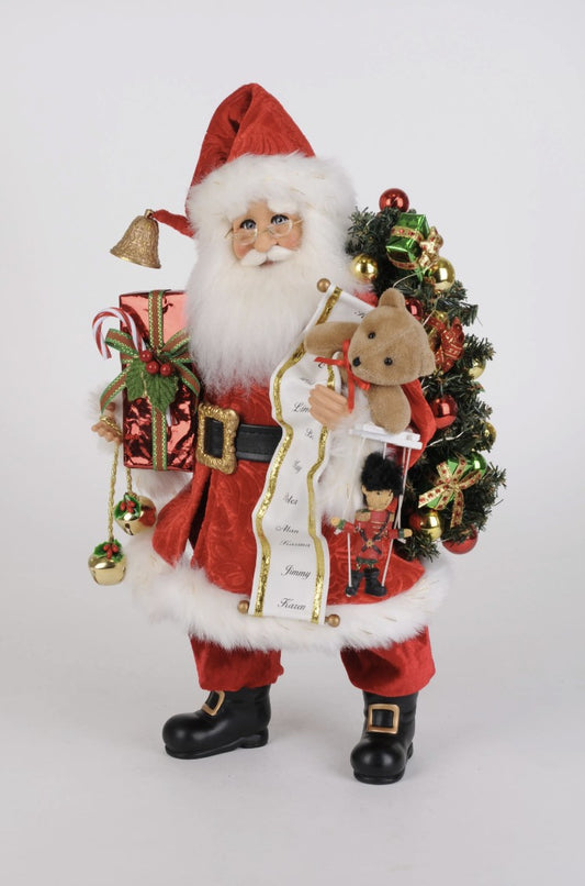 Lighted Good Tidings Santa