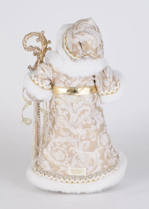 Lighted Gold Royale Santa