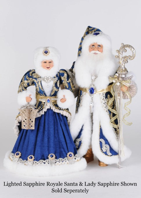 Lighted Sapphire Royale Santa