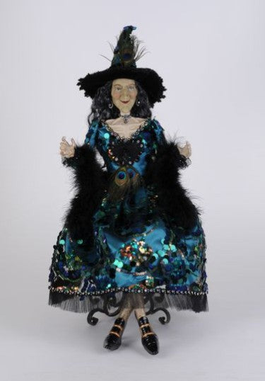 Glitzy Peacock Witch