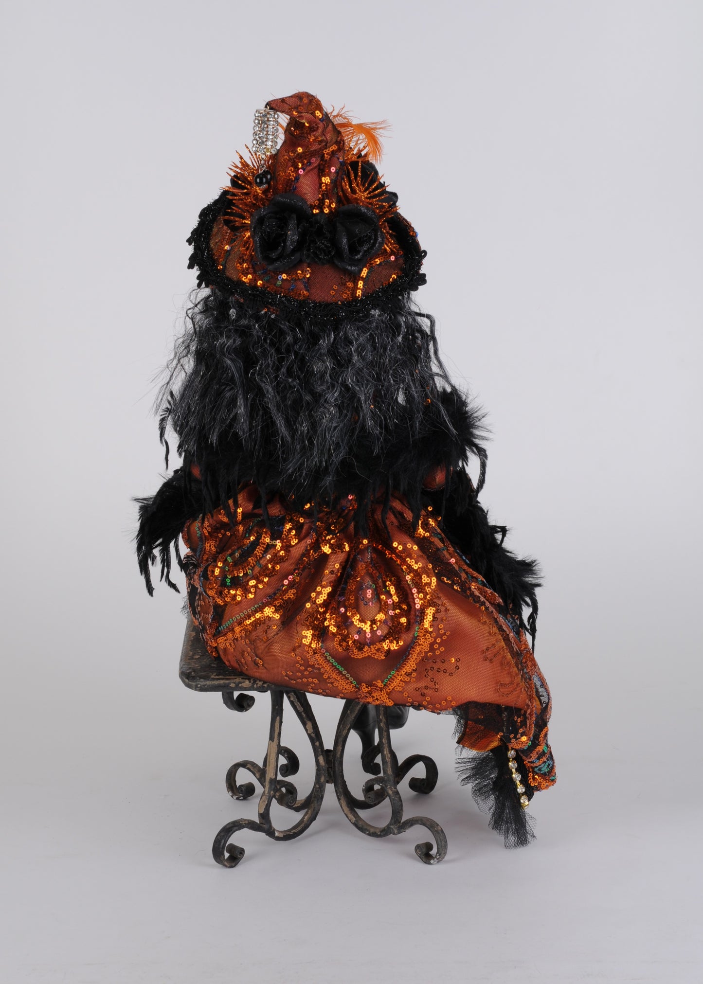 Wine Elegance Sitting Witch
