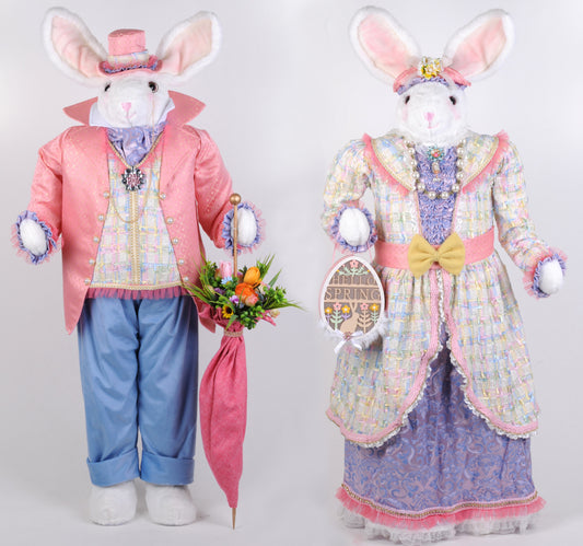 Louie & Marie Bunny Set of 2 , 51 Inches