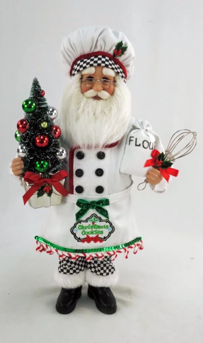 Baking Cookies Santa