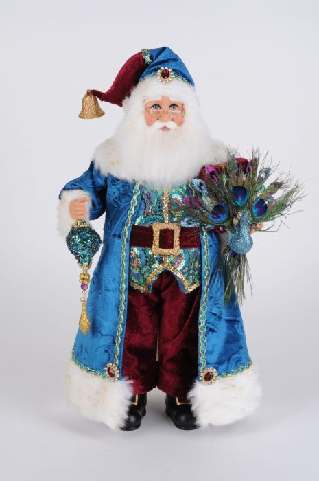 Jeweled Peacock Santa