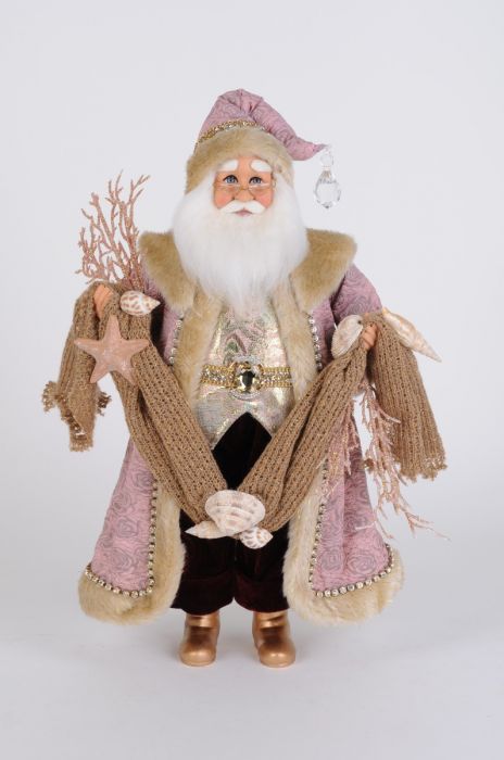 Rose Gold Coastal Santa