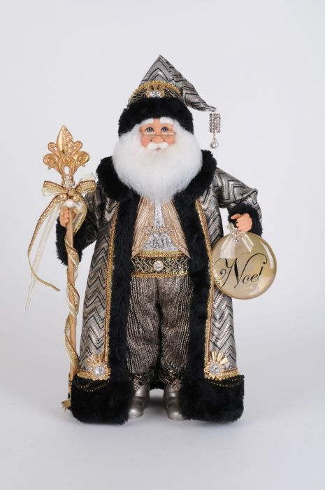 Silver and Gold Santa