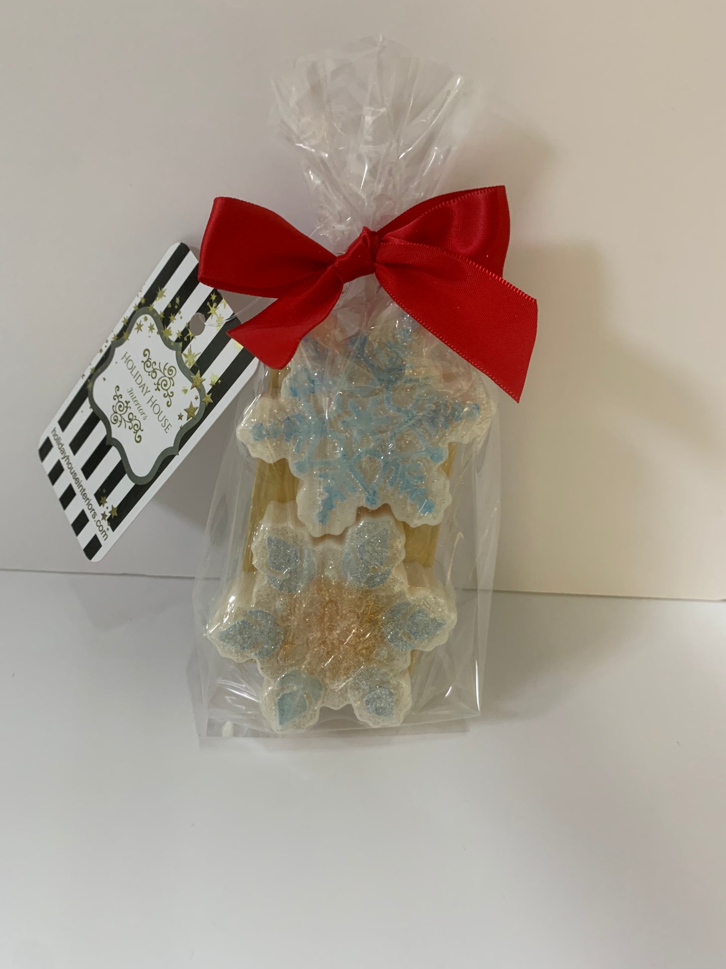 Fancy Snowflake Soap Bar Duo (Set of 2)